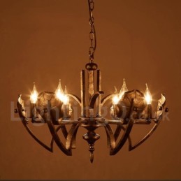 Loja de iluminação de aço estilo industrial, lustre pendente, luz