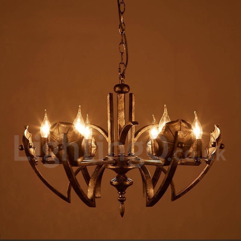 Loja de iluminação de aço estilo industrial, lustre pendente, luz