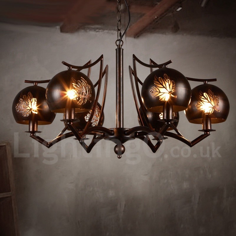 Loja de iluminação de aço estilo industrial, lustre pendente, luz