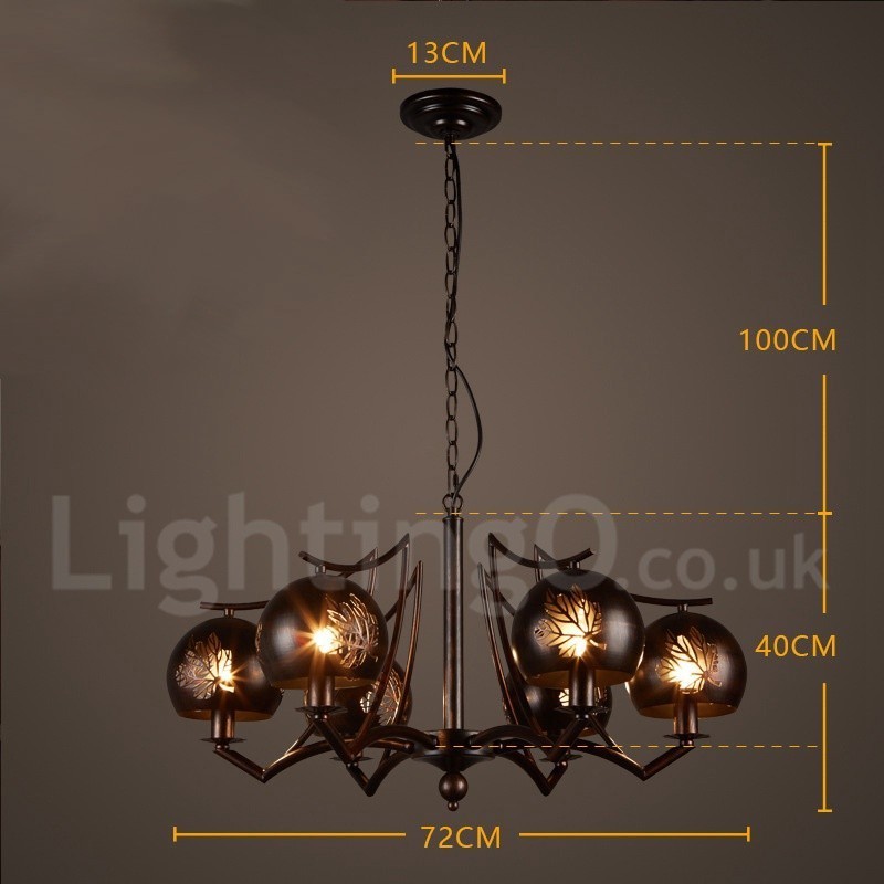Loja de iluminação de aço estilo industrial, lustre pendente, luz