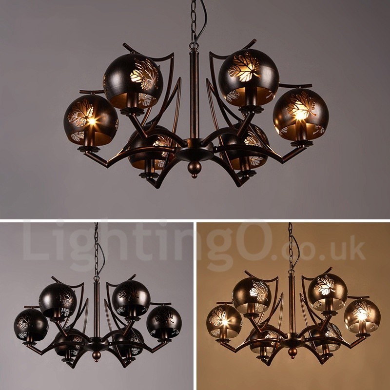 Loja de iluminação de aço estilo industrial, lustre pendente, luz