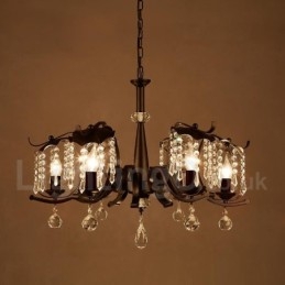 Loja de iluminação de aço estilo industrial, lustre pendente, luz