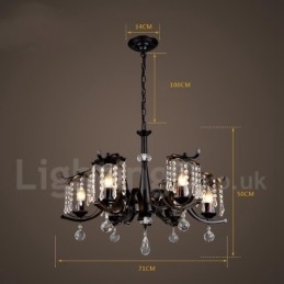 Loja de iluminação de aço estilo industrial, lustre pendente, luz