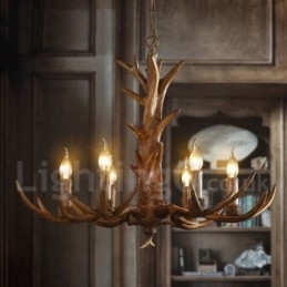 Loja de iluminação de resina de estilo industrial, lustre pendente, luz
