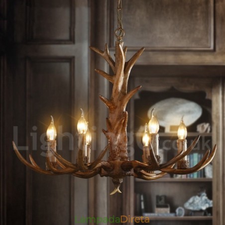 Loja de iluminação de resina de estilo industrial, lustre pendente, luz Loja de iluminação de resina de estilo industrial, lustre pendente, luz