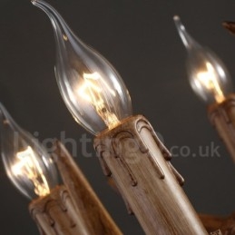 Loja de iluminação de resina de estilo industrial, lustre pendente, luz