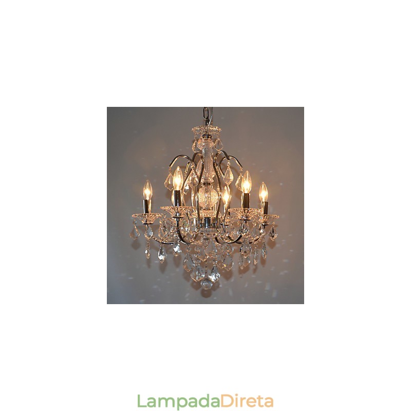 Luminária de teto com 6 luzes