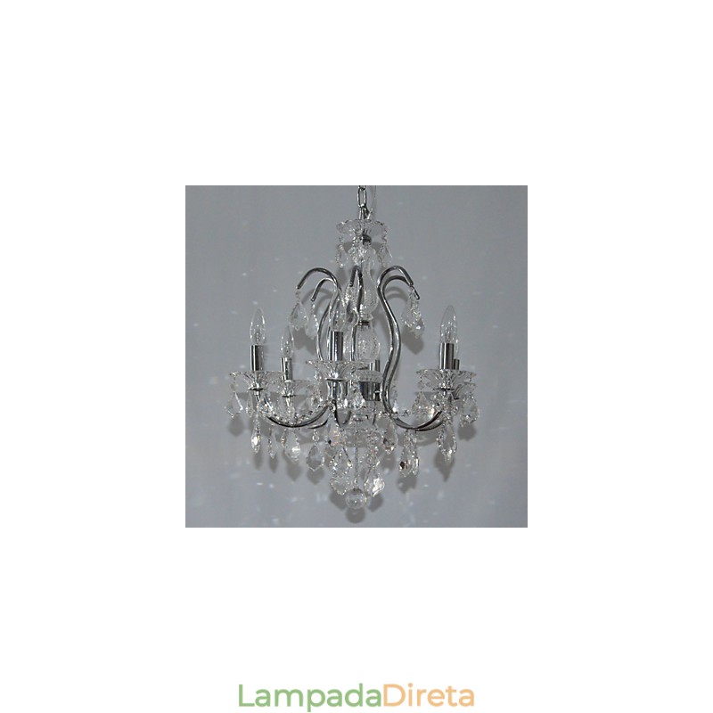 Luminária de teto com 6 luzes