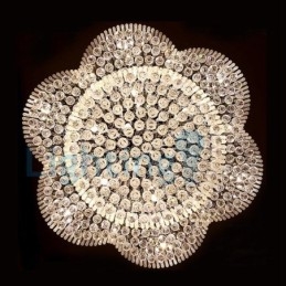 Lustre moderno contemporâneo, luminária pendente embutida, luz de gota de chuva de cristal