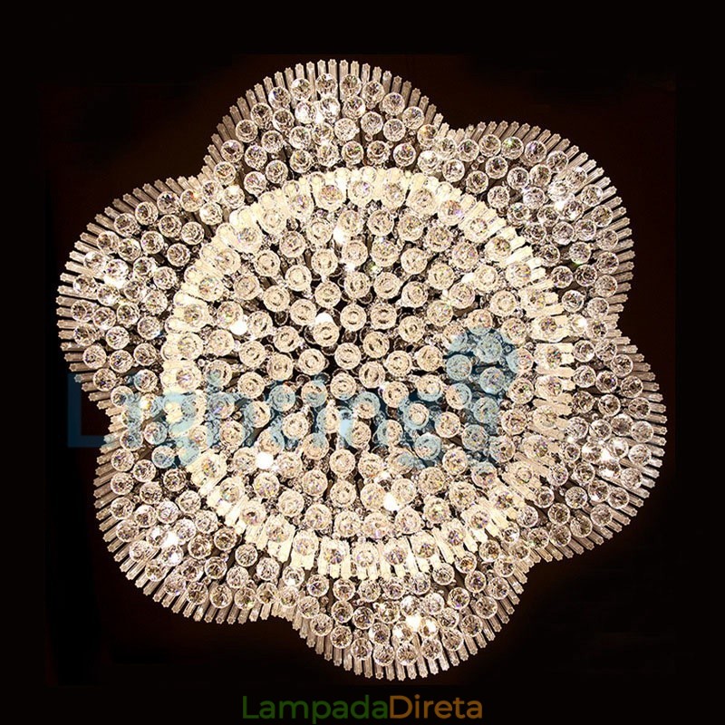Lustre moderno contemporâneo, luminária pendente embutida, luz de gota de chuva de cristal