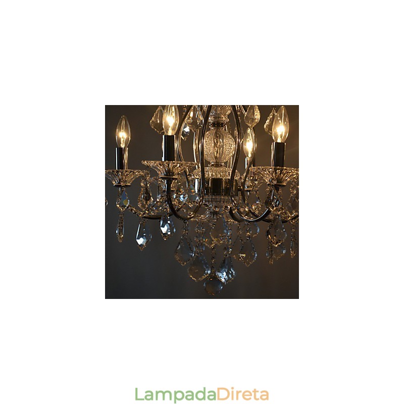 Luminária de teto com 6 luzes