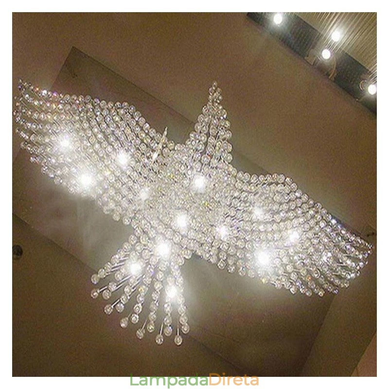 Lustre moderno contemporâneo, luminária pendente embutida, luz de gota de chuva de cristal