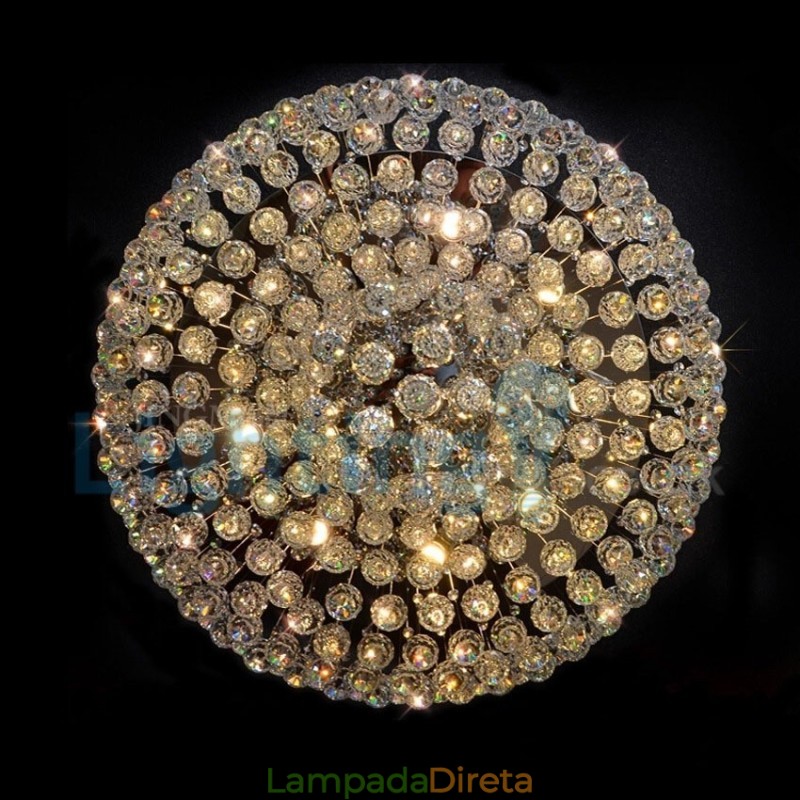 Lustre moderno contemporâneo, luminária pendente embutida, luz de gota de chuva de cristal