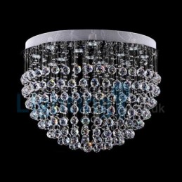 Lustre moderno contemporâneo, luminária pendente embutida, luz de gota de chuva de cristal