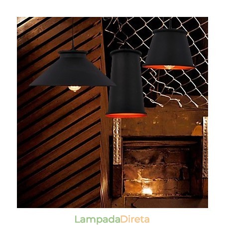 Lustre Mini Estilo Moderno Contemporâneo Metal 3 Luzes Pendentes Lustre Mini Estilo Moderno Contemporâneo Metal 3 Luzes Pendentes