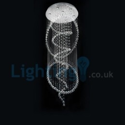 Lustre moderno contemporâneo, luminária pendente embutida, luz de gota de chuva de cristal