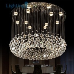 Lustre de cristal moderno ninho de pássaro luxo duplex lâmpada de teto