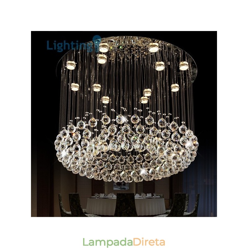 Lustre de cristal moderno ninho de pássaro luxo duplex lâmpada de teto