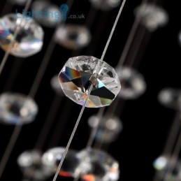 Lustre de cristal moderno ninho de pássaro luxo duplex lâmpada de teto