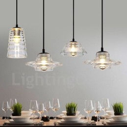 Luminária pendente de vidro de cabeça única Café