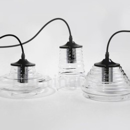 Luminária pendente de vidro de cabeça única Café