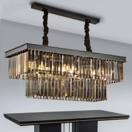 Retro Cristal Pendant Light Café Salão de Exibição