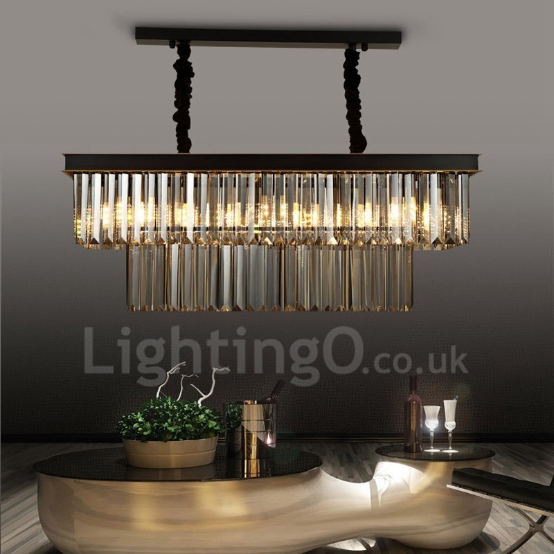 Retro Cristal Pendant Light Café Salão de Exibição