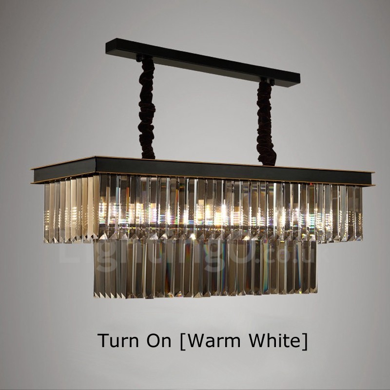 Retro Cristal Pendant Light Café Salão de Exibição