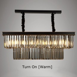 Retro Cristal Pendant Light Café Salão de Exibição
