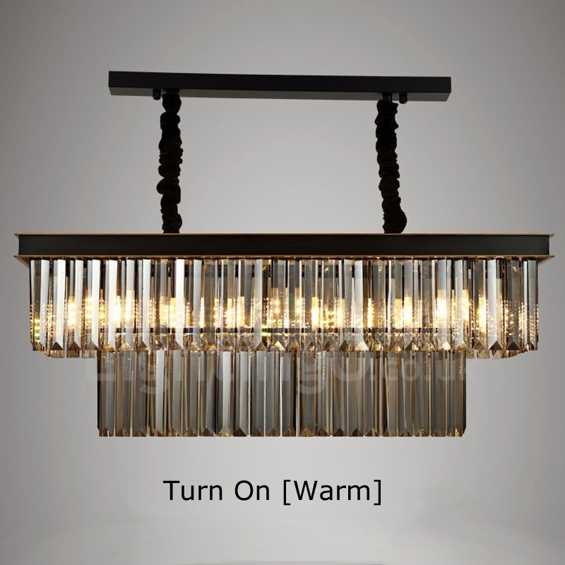 Retro Cristal Pendant Light Café Salão de Exibição