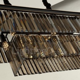 Retro Cristal Pendant Light Café Salão de Exibição