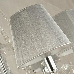 Lustre de cristal luxo moderno 1 níveis sala de estar 6 luzes