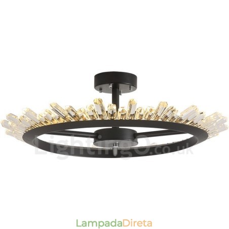 Luzes de teto de cristal contemporâneas modernas Luzes de teto de cristal contemporâneas modernas