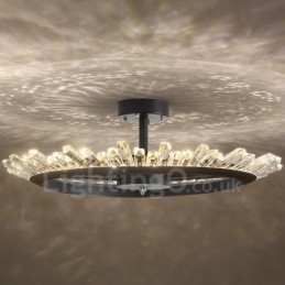 Luzes de teto de cristal contemporâneas modernas