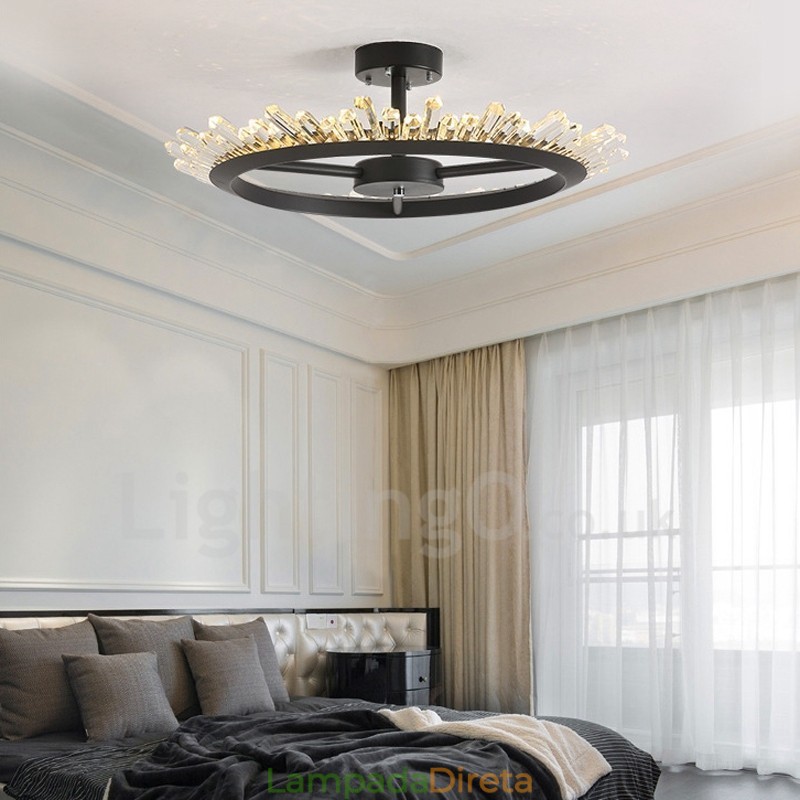 Luzes de teto de cristal contemporâneas modernas