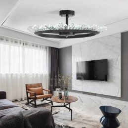 Luzes de teto de cristal contemporâneas modernas