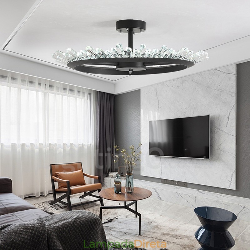 Luzes de teto de cristal contemporâneas modernas