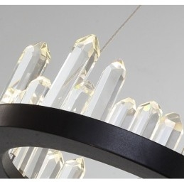 Modern Fashion Double Circle Cristal Pendant Light