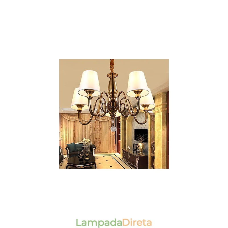 Lustre Moderno Contemporâneo Metal