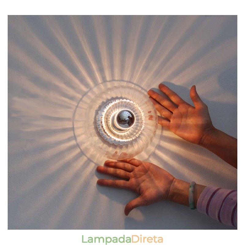 Arandelas de parede de lâmpada sem sombras Luz de teto contemporânea moderna