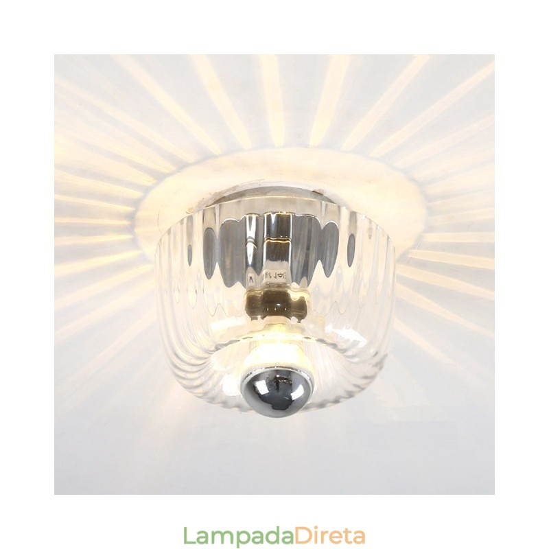 Arandelas de parede de lâmpada sem sombras Luz de teto contemporânea moderna