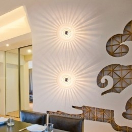 Arandelas de parede de lâmpada sem sombras Luz de teto contemporânea moderna