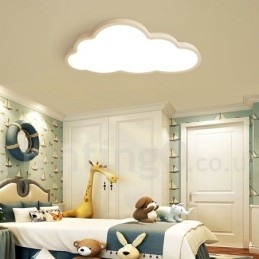 Nuvens ultrafinas reguláveis, estilo nórdico moderno e contemporâneo, luzes de teto embutidas com sombra de acrílico e controle remoto, também podem ser usadas como luz de parede