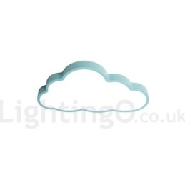 Nuvens ultrafinas reguláveis, estilo nórdico moderno e contemporâneo, luzes de teto embutidas com sombra de acrílico e controle remoto, também podem ser usadas como luz de parede