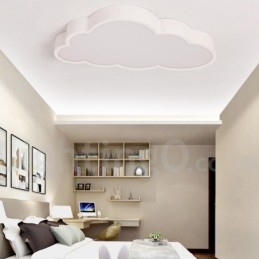 Nuvens ultrafinas reguláveis, estilo nórdico moderno e contemporâneo, luzes de teto embutidas com sombra de acrílico e controle remoto, também podem ser usadas como luz de parede