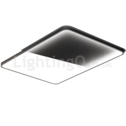 Moderno Minimalista Ultra fino 5 cm Alumínio Retângulo Montagem Embutida Luzes de Teto