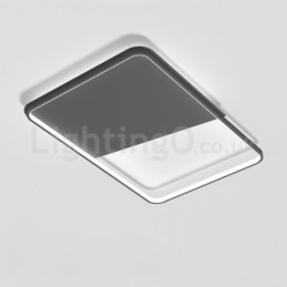 Moderno Minimalista Ultra fino 5 cm Alumínio Retângulo Montagem Embutida Luzes de Teto