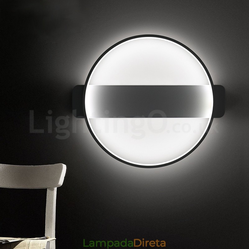 Luminária de teto redonda nórdica embutida