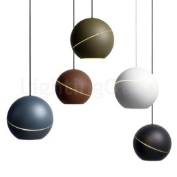 Luminária pendente moderna de cabeceira em forma de bola Luminária pendente