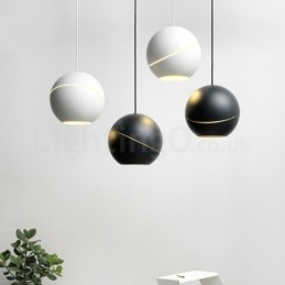 Luminária pendente moderna de cabeceira em forma de bola Luminária pendente